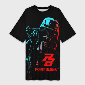 Платье-футболка 3D с принтом Point Blank (Project Blackout) в Белгороде,  |  | ctforce | free rebels | point blank | project blackout | динозавр | игры | миротворец | повстанец