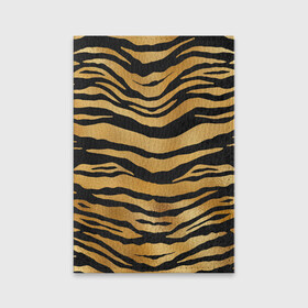 Обложка для паспорта матовая кожа с принтом Текстура шкуры тигра в Белгороде, натуральная матовая кожа | размер 19,3 х 13,7 см; прозрачные пластиковые крепления | 2022 | год тигра | новый год | новый год 2022 | символ года | тигр | тигренок | тигрица | тигры