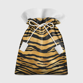 Подарочный 3D мешок с принтом Текстура шкуры тигра в Белгороде, 100% полиэстер | Размер: 29*39 см | Тематика изображения на принте: 2022 | год тигра | новый год | новый год 2022 | символ года | тигр | тигренок | тигрица | тигры