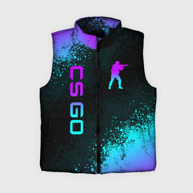 Женский жилет утепленный 3D с принтом CS GO NEON SYMBOL STYLE SKIN   КС ГО НЕОН в Белгороде,  |  | Тематика изображения на принте: astralis | awp | counter strike | cs go | cs go global offensive | csgo | cyrex | faze clan | hyper beast | neon | rush b | team liquid | астралис | кс го | неон | раш би | сайрекс | тим ликвид | фейз клан | хайпер бист | хайпербист