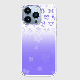 Чехол для iPhone 13 Pro с принтом GENSHIN IMPACT SYMBOL PATTERN SAKURA | САКУРА в Белгороде,  |  | anime | genshin impact | аниме | геншен импакт | геншин импакт | геншин эмпакт | геншинимпакт | игры | персонажи