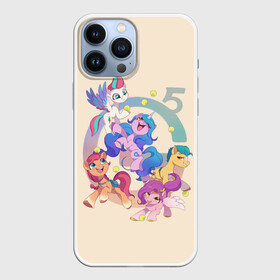 Чехол для iPhone 13 Pro Max с принтом G5 My Little Pony в Белгороде,  |  | a new generation | hitch | izzy | moonbow | my little pony | pipp | sunny | дружба | единорог | единороги | иззи | магия | мунбоу | новое поколение | пегас | пегасы | петалс | пип | пипп | пони | санни | старскаут | хитч | шторм