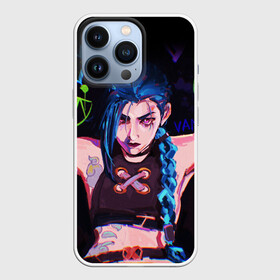 Чехол для iPhone 13 Pro с принтом LEAGUE OF LEGENDS JINX NEON АРКЕЙН в Белгороде,  |  | akali | arcane | fan | fan art | hero | jinx | kda | kda mas | league of legends | lol | moba | акали | аркейн | герой | джинкс | кда | лига легенд | лол | моба