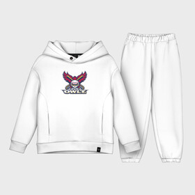 Детский костюм хлопок Oversize с принтом Orem Owlz   baseball team в Белгороде,  |  | baseball | bat | beak | claws | eyes | orem | owl | paws | sport | team | usa | utah | view | wings | бейсбол | бита | взгляд | глаза | клюв | когти | крылья | лапы | орем | сова | спорт | сша | филин | юта