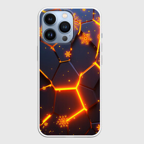 Чехол для iPhone 13 Pro с принтом НОВОГОДНИЕ ОГНЕННЫЕ 3D ПЛИТЫ   FIRE NEON HEXAGON в Белгороде,  |  | Тематика изображения на принте: 3d | abstraction | among as | counter strike | geometry | hexagon | lol | neon | new year | paints | stripes | texture | triangle | wow | абстракция | амонг ас | брызги | геометрия | краски | неон | неоновые снежинки | неоновый | новогодний | но