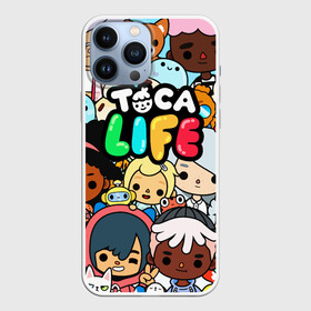 Чехол для iPhone 13 Pro Max с принтом Toca Life персонажи из игры в Белгороде,  |  | toca boca | toca life | детская игра | игра | лого | логотип | персонажи | прикоснуться ко рту | тока бока