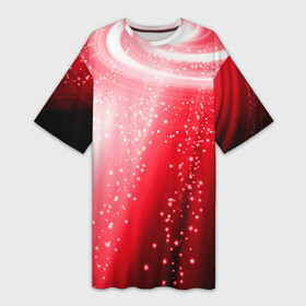 Платье-футболка 3D с принтом Красная космическая спираль в Белгороде,  |  | астрономия | водоворот | космос | красные | неоновый | поток | поток света | свет | спираль