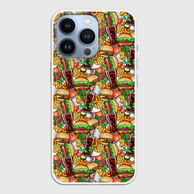Чехол для iPhone 13 Pro с принтом Быстрое Питание и Напитки в Белгороде,  |  | burger | cheeseburger | fast food | hamburger | hot dog | pizza | блюдо | бургер | быстрое питание | гамбургер | еда | жратва | завтрак | картошка фри | кола | корм | кушанье | макдоналдс | обед | перекус | пицца | пища | повар