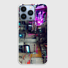 Чехол для iPhone 13 Pro с принтом Инженерия в Белгороде,  |  | 2077 | cyberpunk | cyberpunk 2077 | detroit | detroit become human | human | будущее | железо | инженер | киберпанк | неон | разноцветный | схема | техника | техногенный | тренд | фантастика | энергия | яркий