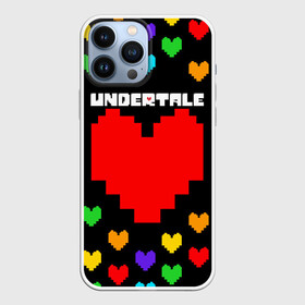 Чехол для iPhone 13 Pro Max с принтом UNDERTALE HEART COLOR HEROES в Белгороде,  |  | asriel dreemurr | chara | frisk | gaster blaster | heart | sans | undertale | азриэль дримурр | андертейл | гастер | меттатон | санс | сердце | фриск | чара