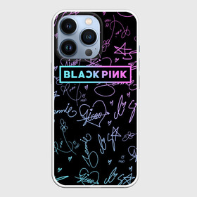 Чехол для iPhone 13 Pro с принтом NEON BLACKPINK АВТОГРАФЫ в Белгороде,  |  | black  pink | blackpink | ddudu ddudu | jennie | jisoo | kpop | lalisa | lisa | neon | rose | блекпинк | группа | ддуду ддуду | дженни | джису | корейская группа | кпоп | лисы | неон | розовый | розэ | черный