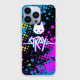 Чехол для iPhone 13 Pro с принтом Stray  кот бродяга. в Белгороде,  |  | adventure | cat | computer game | emblem | inscription | kitten | logo | lost | multicolored | neon text | out of focus | stray | tramp | бродяга | заблудший | компьютерная игра | кот | котёнок | логотип | надпись | неоновый текст | приключения