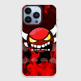 Чехол для iPhone 13 Pro с принтом GEOMETRY DASH RAGE SMLIE LEVELS RED FIRE в Белгороде,  |  | 2d | arcade | demon | fire | flame | game | geometry dash | levels | meltdown | rage | red fire | robtop | smile | аркада | геометрический тире | демон | красный огонь | огонь | пламя | раннер | смайлы | уровни | эмоции | ярость