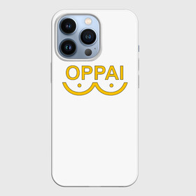 Чехол для iPhone 13 Pro с принтом OPPAI LOGO ONE PUNCH MAN в Белгороде,  |  | one punch man | onepunch man | onepunchman | oppai | saitama | ван панч мен | ванпанч мен | ванпанчмен | макото миядзаки | сайтама | человек один удар