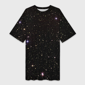 Платье-футболка 3D с принтом Ночное звездное небо в Белгороде,  |  | астрономия | вселенная | галактика | детские | звездное небо | звезды | космос | небо | созвездия