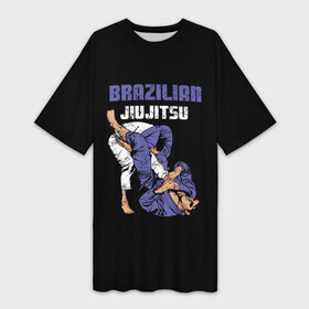 Платье-футболка 3D с принтом BRAZILIAN JIU JITSU  (BJJ) в Белгороде,  |  | brazilian jiu jitsu | fighter | jujutsu | karate | боевые искусства | боец | бои | бойцовский клуб | болевой приём | борьба | воин | джиу джитсу | дзюдзюцу | дзюдо | единоборства | карате | кимоно | рукопашный бой | сила