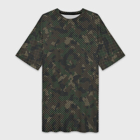 Платье-футболка 3D с принтом Камуфляж Лесной Окраски в Белгороде,  |  | camouflage | military | армия | боец | ввс | вдв | вмф | военный камуфляж | воин | война | гру | десантник | дшб | камуфляж | кгб | маскировка | масхалат | мвд | милитари | мчс | омон | охота | патриот | пво