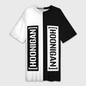 Платье-футболка 3D с принтом Hoonigan  Автоспорт (+спина) в Белгороде,  |  | auto sport | autosport | hoonigan | ken block | rally | авто спорт | автоспорт | гонки | кен блок | ралли | хоониган | хуниган