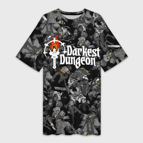 Платье-футболка 3D с принтом Darkest Dungeon  characters в Белгороде,  |  | adventure | badge | characters | darkest dungeon | dungeon | emblem | logo | pc role playing game | treasure hunt | знак | компьютерная ролевая игра | логотип | персонажи | подземелье | поиск сокровищ | приключения | темнейшее подземел