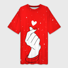 Платье-футболка 3D с принтом ЛЮБОВЬ НА КОНЧИКАХ ПАЛЬЦЕВ в Белгороде,  |  | btc | bts | бтс | день всех влюбленных | лобовь | любовь на кончиках | любовь на кончиках пальцев | пальцы | подарок 8 марта | подарок девушке | подарок жене | подарок на 8 марта | рука | руки | счелчок