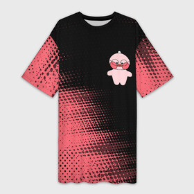 Платье-футболка 3D с принтом LALAFANFAN  РОЗОВАЯ  Абстракция в Белгороде,  |  | duck | fanfan | lala | lalafanfan | игрушка | корейская | лала | лалафанфан | малыш | милота | мягкая | плюшевая | полутона | розовая | утенок | утка | уточка | фанфан