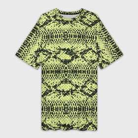 Платье-футболка 3D с принтом крокодиловая кожа в Белгороде,  |  | аллигатор | кожа | крокодил | крокодиловая кожа