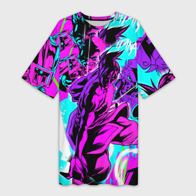Платье-футболка 3D с принтом Katana Zero Файтинг Катана Зеро Игра в Белгороде,  |  | 15 | anime | game | grunge | japan | logo | pink | аниме | анимэ | гранж | игра | иероглифы | комикс | лого | мульт | полосы | пятнадцатый | самурай | символ | узоры | япония