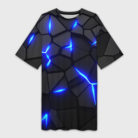 Платье-футболка 3D с принтом Cyberpunk 2077: броня синяя сталь в Белгороде,  |  | 3d | 3d плиты | 3d разлом | 3д | 3д плиты | 3д разлом | rift | steel | абстракт | броня | броня киберпанк | геометрия | дота | камни | камуфляж | киберпанк | киберпанк 2077 | киберпанк броня | кубики | пластик | плиты