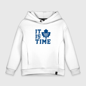 Детское худи Oversize хлопок с принтом It is Toronto Maple Leafs Time, Торонто Мейпл Лифс в Белгороде, френч-терри — 70% хлопок, 30% полиэстер. Мягкий теплый начес внутри —100% хлопок | боковые карманы, эластичные манжеты и нижняя кромка, капюшон на магнитной кнопке | hockey | maple leafs | nhl | toronto | toronto maple leafs | usa | мейпл лифс | нхл | спорт | сша | торонто | торонто мейпл лифс | хоккей | шайба