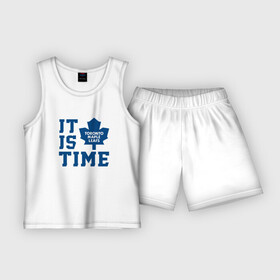 Детская пижама с шортами хлопок с принтом It is Toronto Maple Leafs Time, Торонто Мейпл Лифс в Белгороде,  |  | hockey | maple leafs | nhl | toronto | toronto maple leafs | usa | мейпл лифс | нхл | спорт | сша | торонто | торонто мейпл лифс | хоккей | шайба