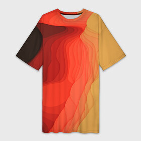 Платье-футболка 3D с принтом Имитация песка в Белгороде,  |  | абстракция | волны | имитация | лето | оттенки | песок
