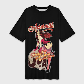 Платье-футболка 3D с принтом Aerosmith , Аэросмит в Белгороде,  |  | aerosmith | band | metal | music | rock | steven tyler | айросмит | атрибутика | блюзрок | брэд уитфорд | глэмметал | глэмрок | группа | джо перри | джоуи крамер | метал | музыка | рок | рокнролл | стивен тайлер