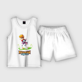 Детская пижама с шортами хлопок с принтом Уставший Rayman в Белгороде,  |  | globox | rayman | rayman legends | глобокс | реймен | рэйман | рэймэн | человечек