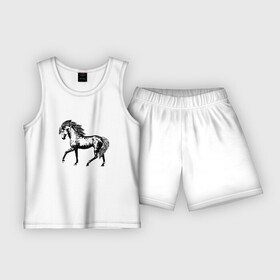 Детская пижама с шортами хлопок с принтом Мустанг  Лошадь в Белгороде,  |  | horse | жеребенок | жеребец | кабыла | кобыла | кобылица | конь | лошадка | лошадь | лошатка | мустанг | парнокопытное | рысак | скакун