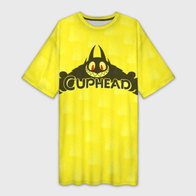 Платье-футболка 3D с принтом Cuphead showThe DevilШоу чашечка в Белгороде,  |  | cuphead | show | the devil | дьявол | чашечка | шоу