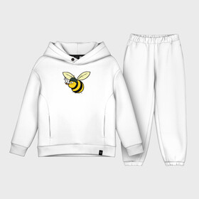 Детский костюм хлопок Oversize с принтом Пчелка в каске с сигарой в Белгороде,  |  | bee | каска | пчела | пчелка