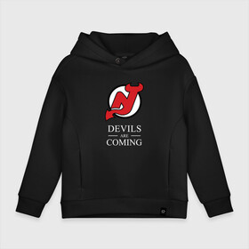 Детское худи Oversize хлопок с принтом New Jersey Devils are coming Нью Джерси Девилз в Белгороде, френч-терри — 70% хлопок, 30% полиэстер. Мягкий теплый начес внутри —100% хлопок | боковые карманы, эластичные манжеты и нижняя кромка, капюшон на магнитной кнопке | devils | hockey | new jersey | new jersey devils | nhl | usa | девилз | нхл | нью джерси | нью джерси девилз | спорт | сша | хоккей | шайба