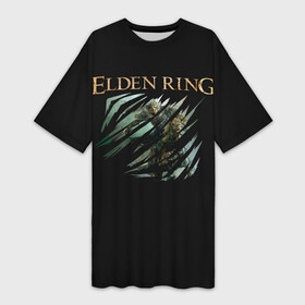 Платье-футболка 3D с принтом Всадник  Elden Ring logo в Белгороде,  |  | demigod | elden | eternal | knight | logo | marika | queen | radagon | ring | soul | вечная | всадник | душа | кольцо | королева | лого | логотип | марика | погасшая | полубог | радагон | ринг | рыцарь | элден | элдена