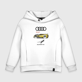 Детское худи Oversize хлопок с принтом Audi   Quattro   Lizard в Белгороде, френч-терри — 70% хлопок, 30% полиэстер. Мягкий теплый начес внутри —100% хлопок | боковые карманы, эластичные манжеты и нижняя кромка, капюшон на магнитной кнопке | audi | car | concept | germany | lizard | автомобиль | ауди | германия | ящерица