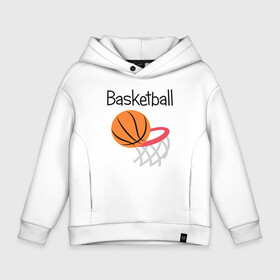 Детское худи Oversize хлопок с принтом Game Basketball в Белгороде, френч-терри — 70% хлопок, 30% полиэстер. Мягкий теплый начес внутри —100% хлопок | боковые карманы, эластичные манжеты и нижняя кромка, капюшон на магнитной кнопке | basketball | game | nba | sport | баскетбол | баскетболист | игра | мяч | нба | спорт | спортсмен