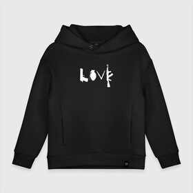 Детское худи Oversize хлопок с принтом Banksy LOVE Weapon в Белгороде, френч-терри — 70% хлопок, 30% полиэстер. Мягкий теплый начес внутри —100% хлопок | боковые карманы, эластичные манжеты и нижняя кромка, капюшон на магнитной кнопке | Тематика изображения на принте: banksy | love | weapon | анархизм | андерграунд | антивоенное движение | антиимпериализм | антикапитализм | бенкс | бенкси | бристоль | бэнкс | бэнкси | граффити | нигилизм | оружие | стрит арт | художник