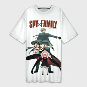Платье-футболка 3D с принтом Spy Family в Белгороде,  |  | family | spy | прикрытие | семья | телепат | шпионы