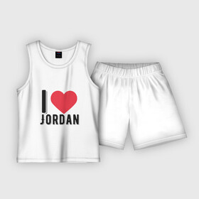 Детская пижама с шортами хлопок с принтом I Love Jordan в Белгороде,  |  | basketball | bulls | chicago | game | jordan | nba | sport | баскетбол | баскетболист | буллс | джордан | игра | мяч | нба | спорт | спортсмен | чикаго