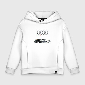 Детское худи Oversize хлопок с принтом Audi   Concept   Sketch в Белгороде, френч-терри — 70% хлопок, 30% полиэстер. Мягкий теплый начес внутри —100% хлопок | боковые карманы, эластичные манжеты и нижняя кромка, капюшон на магнитной кнопке | audi | car | concept | germany | power | prestige | sketch | автомобиль | ауди | германия | мощь | эскиз