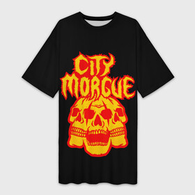 Платье-футболка 3D с принтом ZillaKami x SosMula City Morgue Черепа в Белгороде,  |  | city | citymorgue | morgue | sos mula | sosmula | zilla kami | zillakami | черепа
