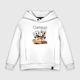 Детское худи Oversize хлопок с принтом Cuphead 2 чашечки в Белгороде, френч-терри — 70% хлопок, 30% полиэстер. Мягкий теплый начес внутри —100% хлопок | боковые карманы, эластичные манжеты и нижняя кромка, капюшон на магнитной кнопке | cuphead | cupheadshow | игра чашки | капхед | капхэд | нетфликс | чашечки | чашка | чашки | шоу | шоу чашечка