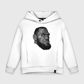 Детское худи Oversize хлопок с принтом Angry LeBron в Белгороде, френч-терри — 70% хлопок, 30% полиэстер. Мягкий теплый начес внутри —100% хлопок | боковые карманы, эластичные манжеты и нижняя кромка, капюшон на магнитной кнопке | Тематика изображения на принте: basketball | game | james | kt | lakers | lebron | los angeles | nba | sport | баскетбол | баскетболист | джеймс | игра | леброн | лос анджелес | мяч | нба | спорт | спортсмен