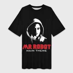 Платье-футболка 3D с принтом MR ROBOT (Хакер) в Белгороде,  |  | fsociety | mr robot | programmer | айтишник | анонимус | бинарный код | вебмастер | вендетта | взлом | вирус | гай фокс | информатика | ит специалист | матрица | микросхема | мистер робот | программист | сисадмин