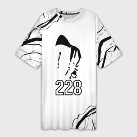 Платье-футболка 3D с принтом 228 rap в Белгороде,  |  | 228 | freestyle | hiphop | lematec | ls models | rap | riviera | togo | группа | реп 228
