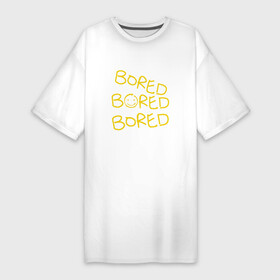 Платье-футболка хлопок с принтом Bored Bored Bored в Белгороде,  |  | bored | serial | sherlock | sherlock bored | боред | печаль | сериал | скука | скукота | скучать | скучающий | скучища | телесериал | тоска | уныние | шерлок | шерлок холмс